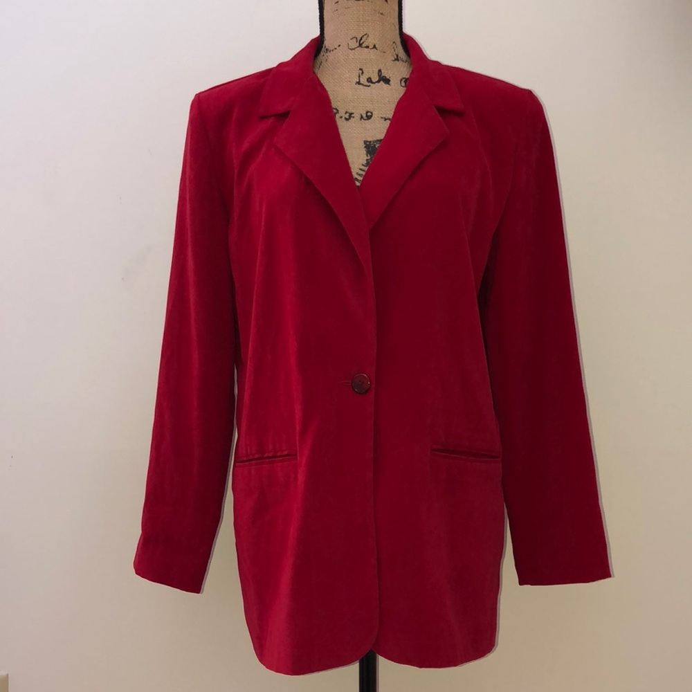 Vintage Briggs New York Red Blazer Jacket - Picture 4 of 9